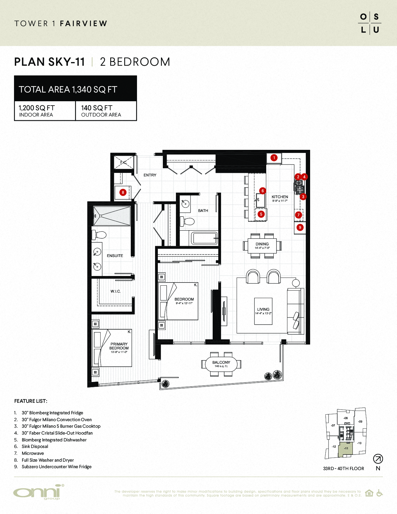 Floor plan for 2 beds, 2 baths, 1200 sqft